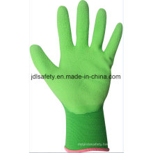 Colorful Nylon Knitted Work Glove with Foam Nitrile Dipping (N1606)